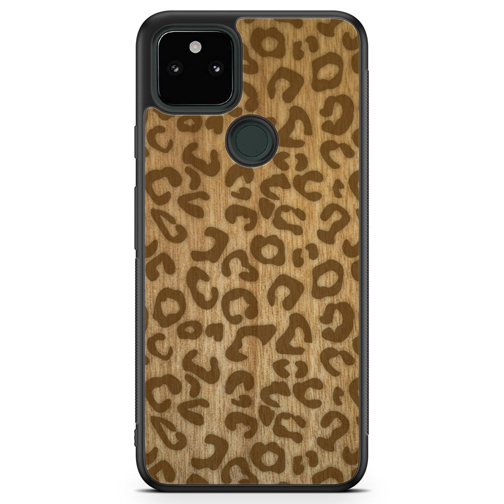 Cheetah Print Wooden Phone Case