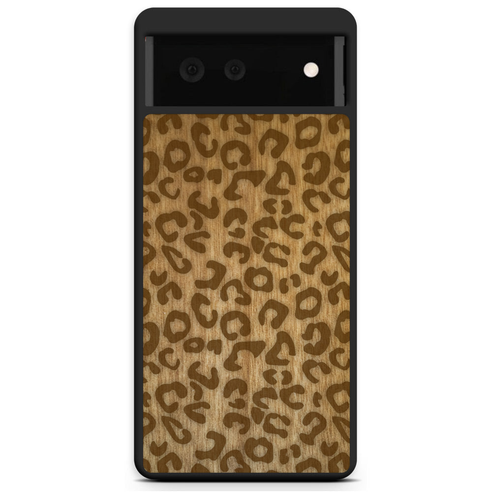 Cheetah Print Wooden Phone Case