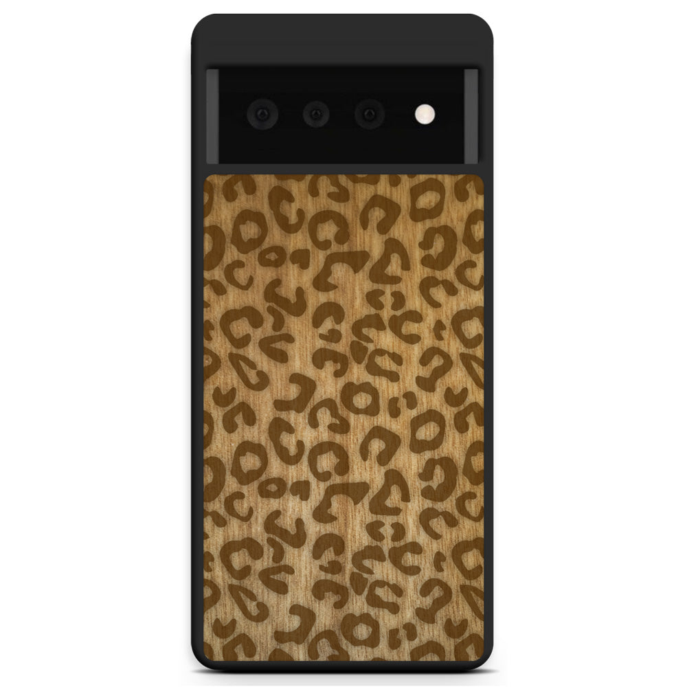 Cheetah Print Wooden Phone Case