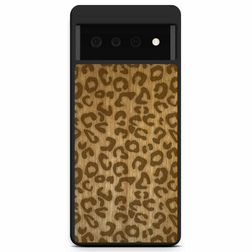 Cheetah Print Wooden Phone Case