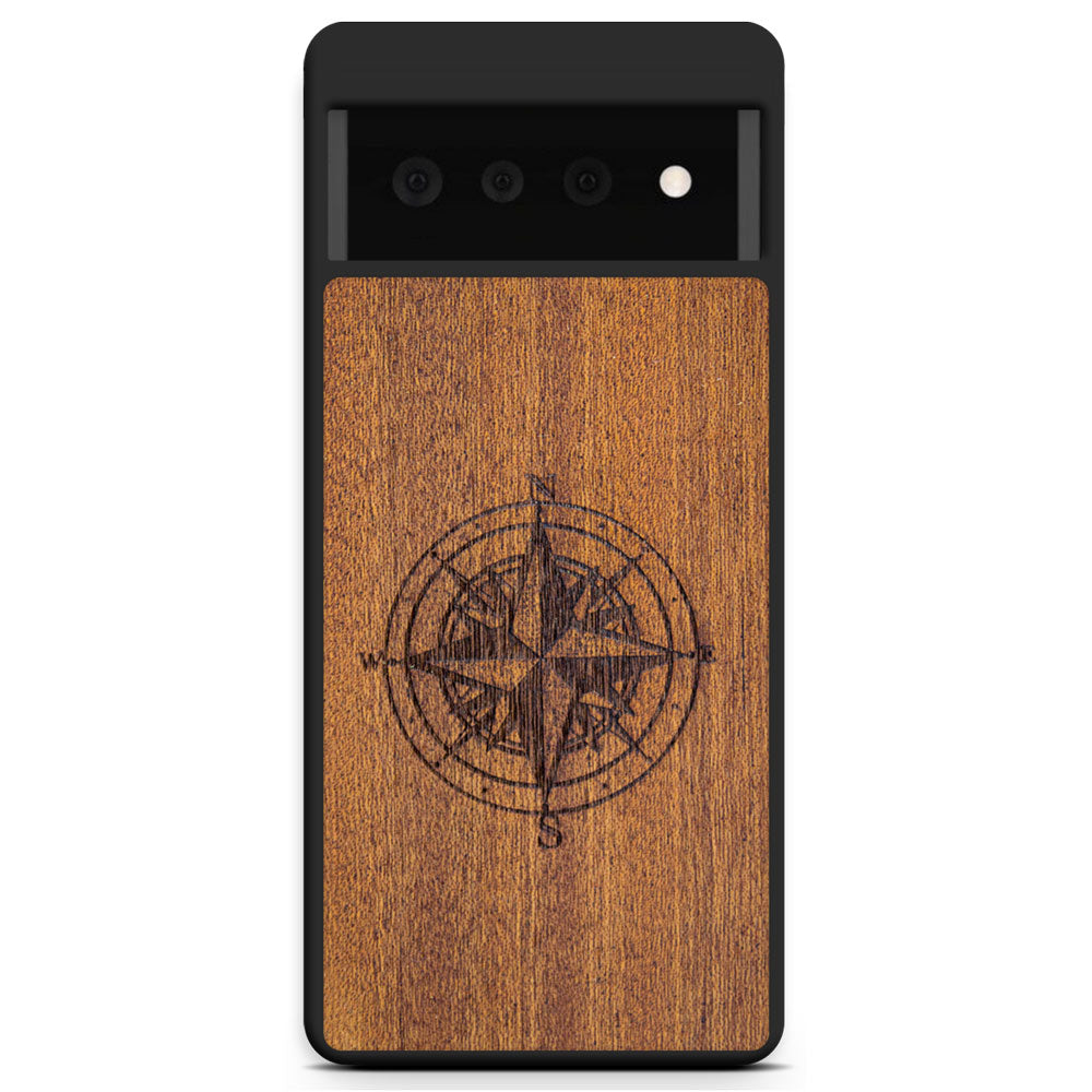 "Compass" Wooden Phone Case