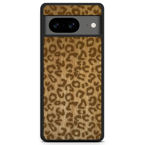Cheetah Print Wooden Phone Case