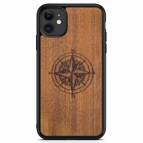"Compass" Wooden Phone Case