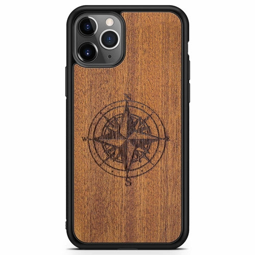 "Compass" Wooden Phone Case