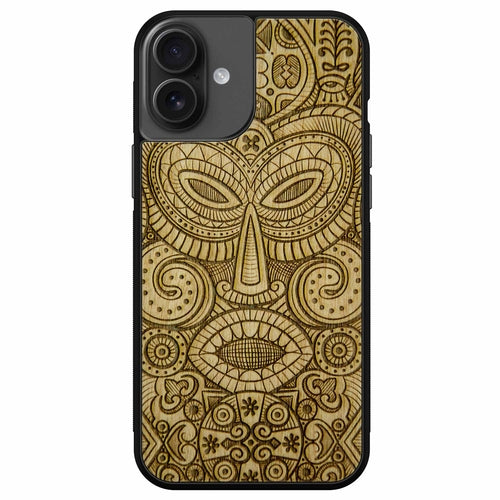 "Tribal Mask" Wooden Phone Case