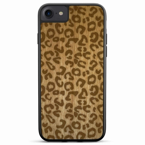 Cheetah Print Wooden Phone Case