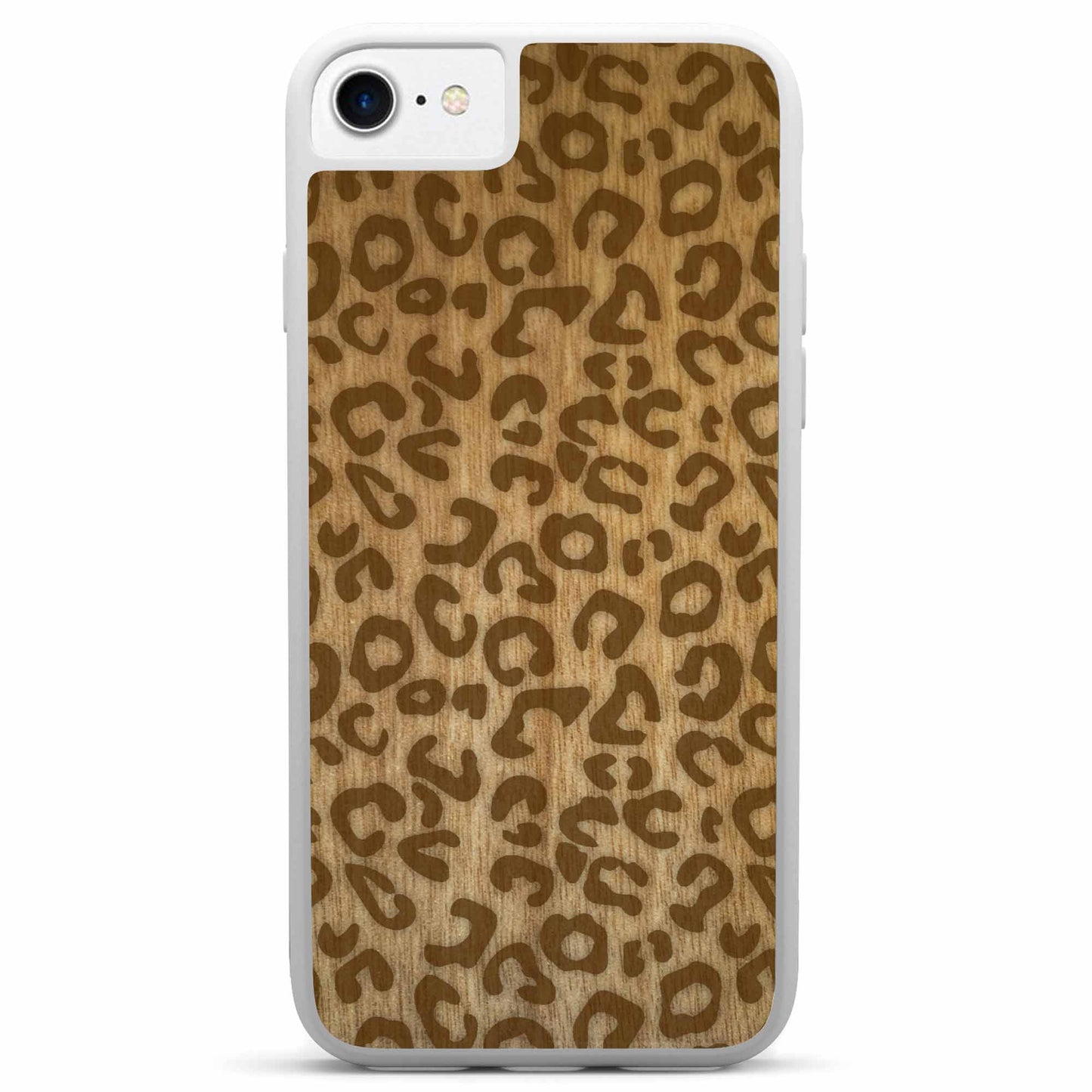 Cheetah Print Wooden Phone Case