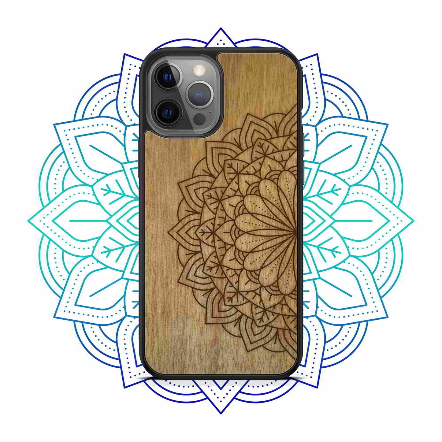 "Mandala" Wooden Phone Case