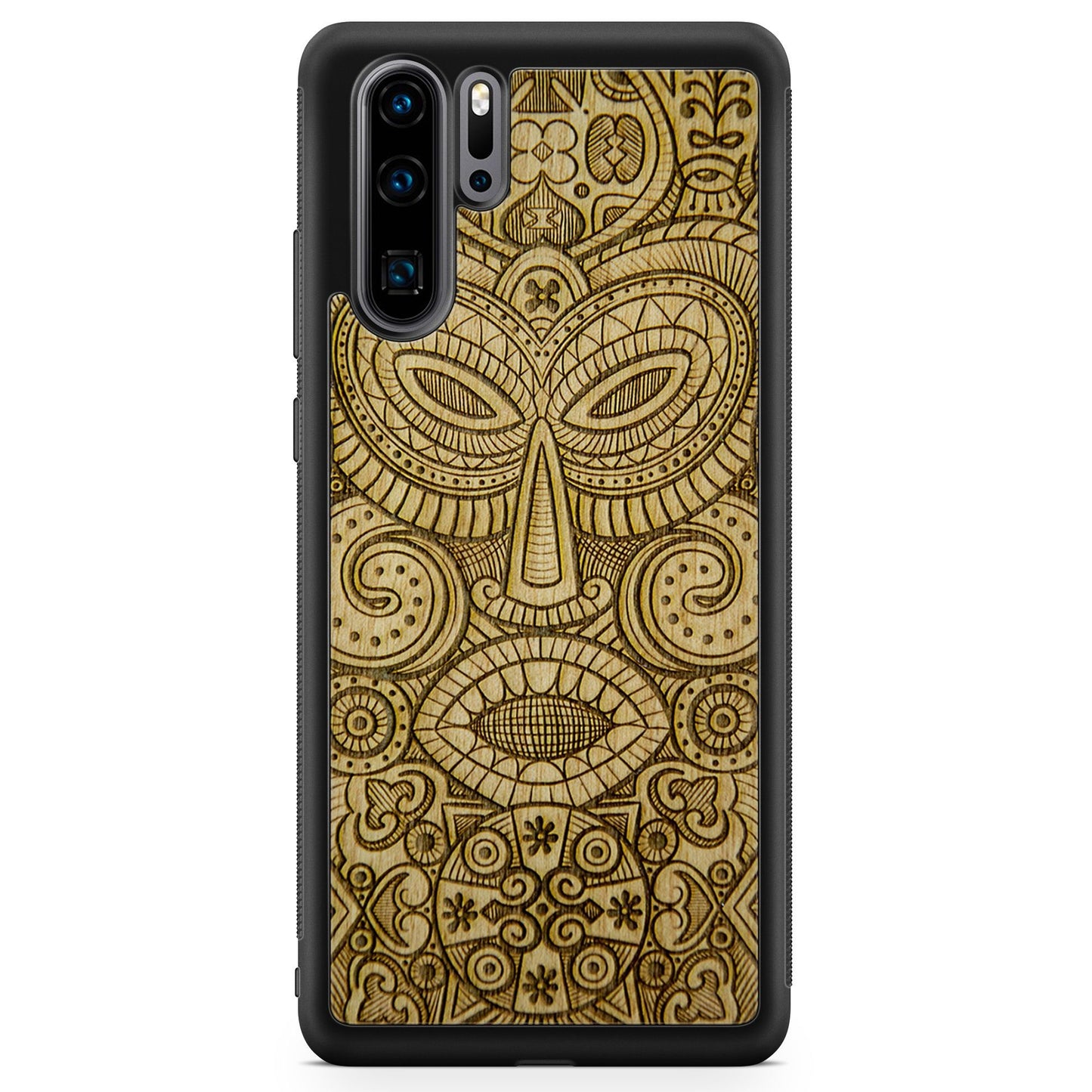 "Tribal Mask" Wooden Phone Case