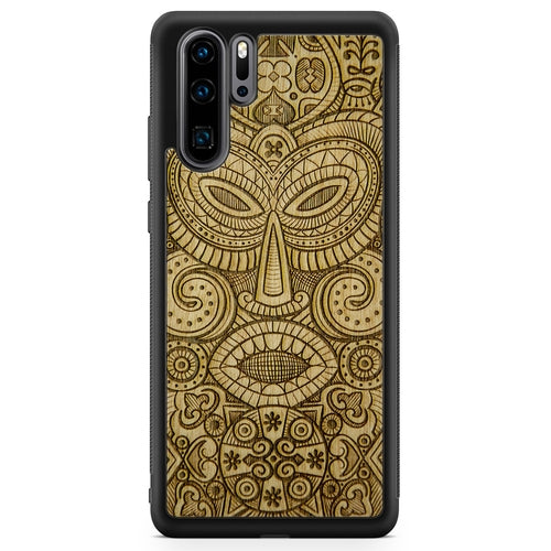 "Tribal Mask" Wooden Phone Case