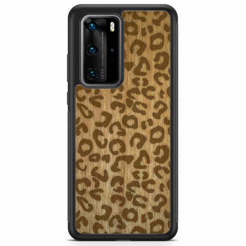 Cheetah Print Wooden Phone Case