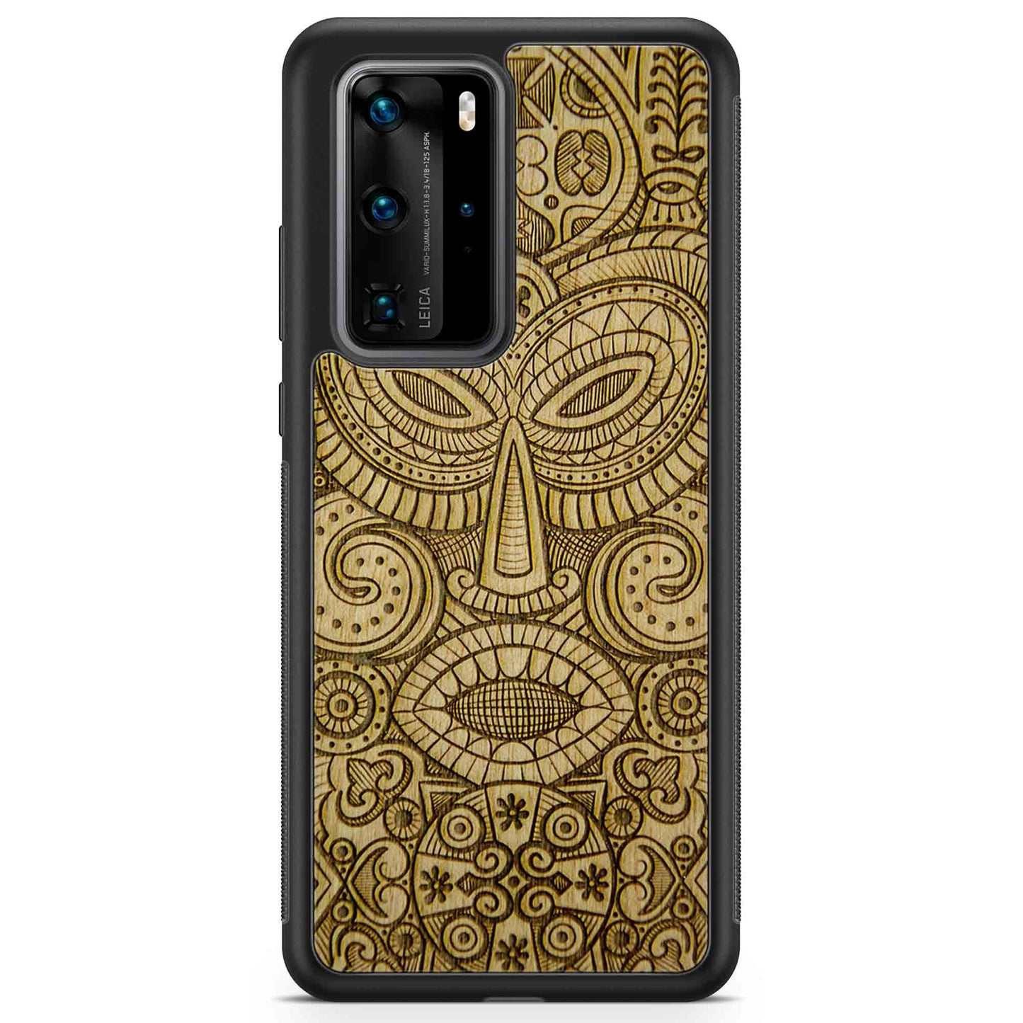 "Tribal Mask" Wooden Phone Case