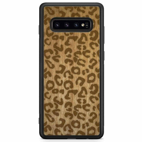 Cheetah Print Wooden Phone Case