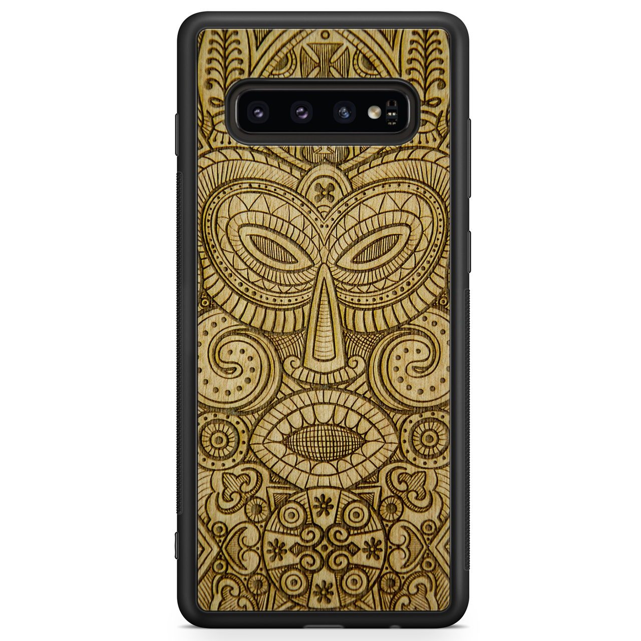 "Tribal Mask" Wooden Phone Case