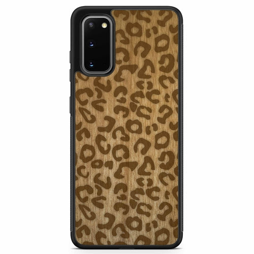 Cheetah Print Wooden Phone Case