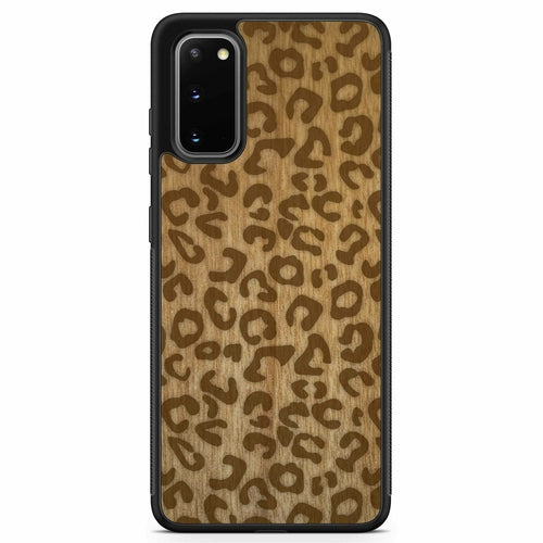 Cheetah Print Wooden Phone Case
