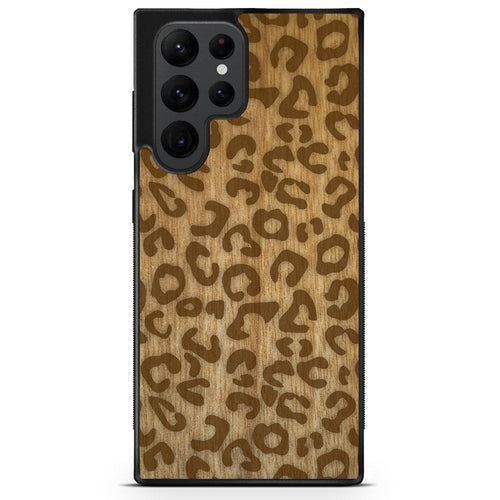 Cheetah Print Wooden Phone Case
