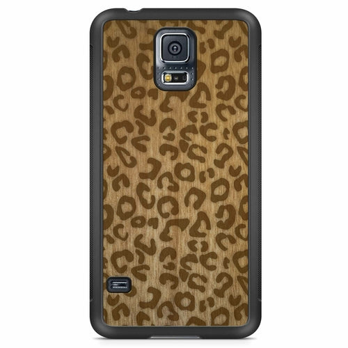Cheetah Print Wooden Phone Case