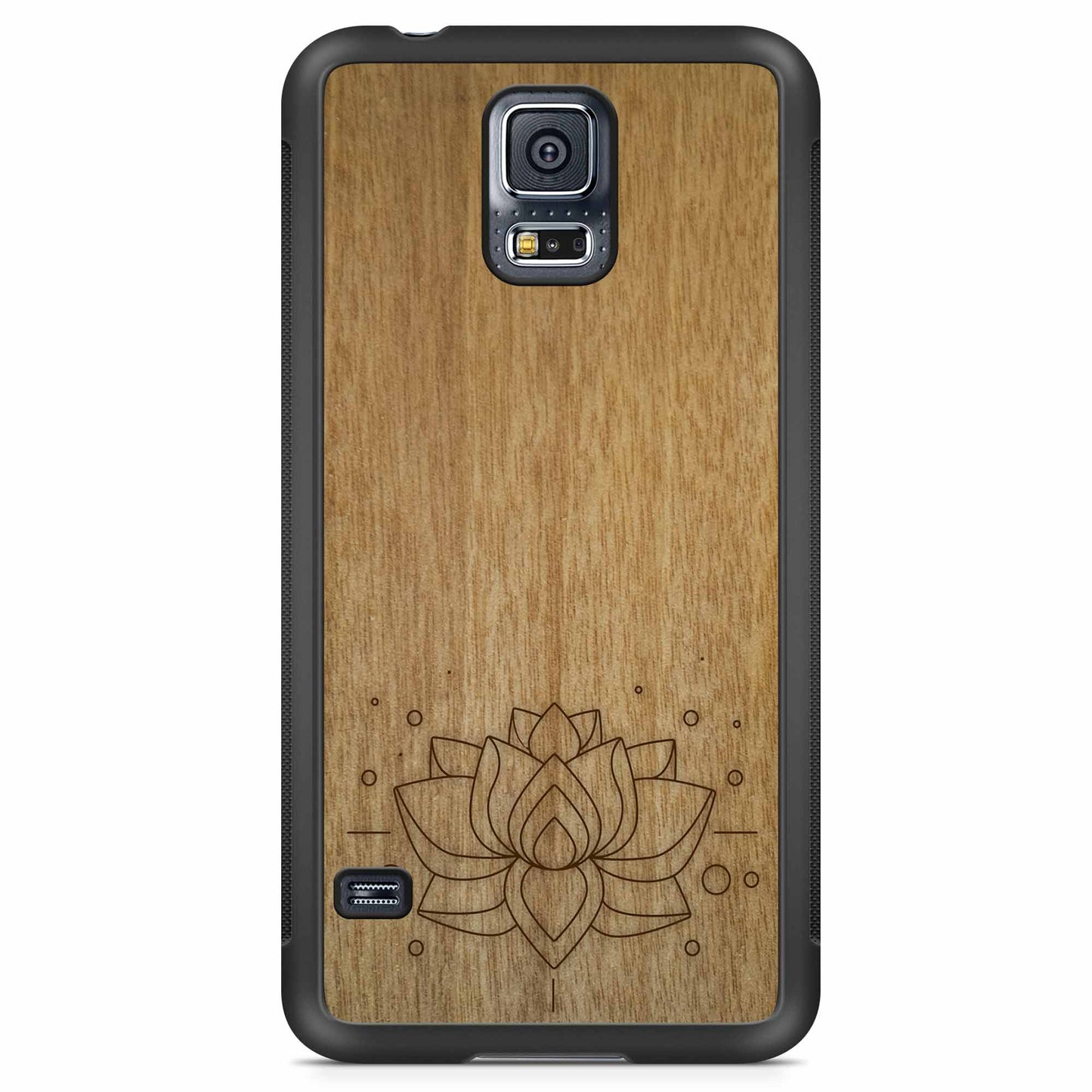 "Lotus Flower" Wooden Phone Case