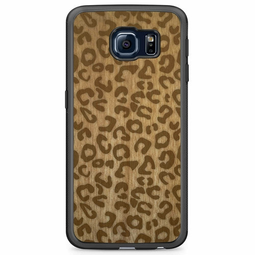 Cheetah Print Wooden Phone Case
