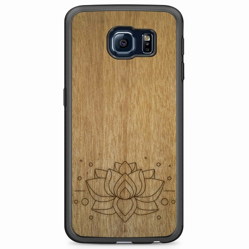 "Lotus Flower" Wooden Phone Case