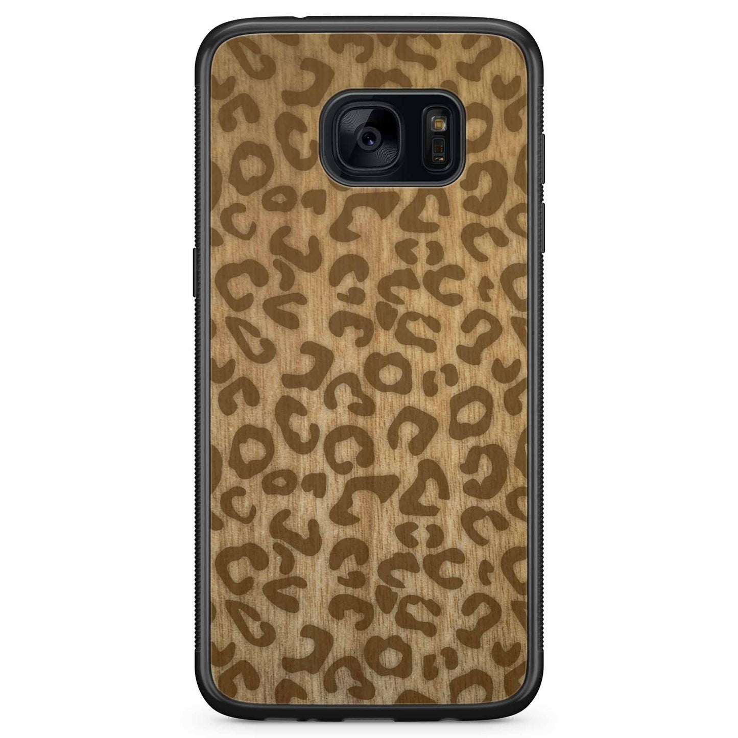 Cheetah Print Wooden Phone Case
