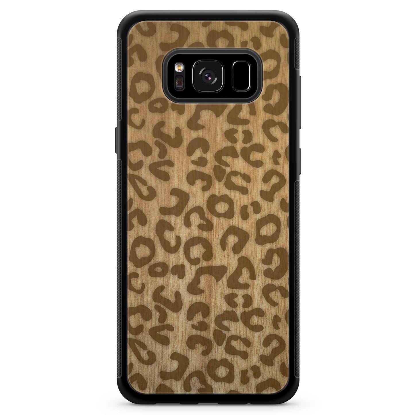 Cheetah Print Wooden Phone Case