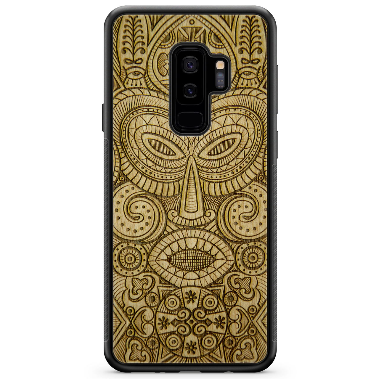 "Tribal Mask" Wooden Phone Case