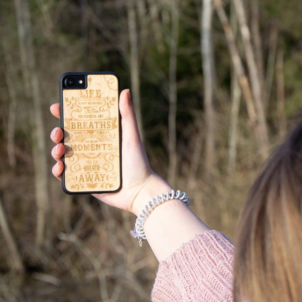 "The Meaning of Life" Wooden Phone Case