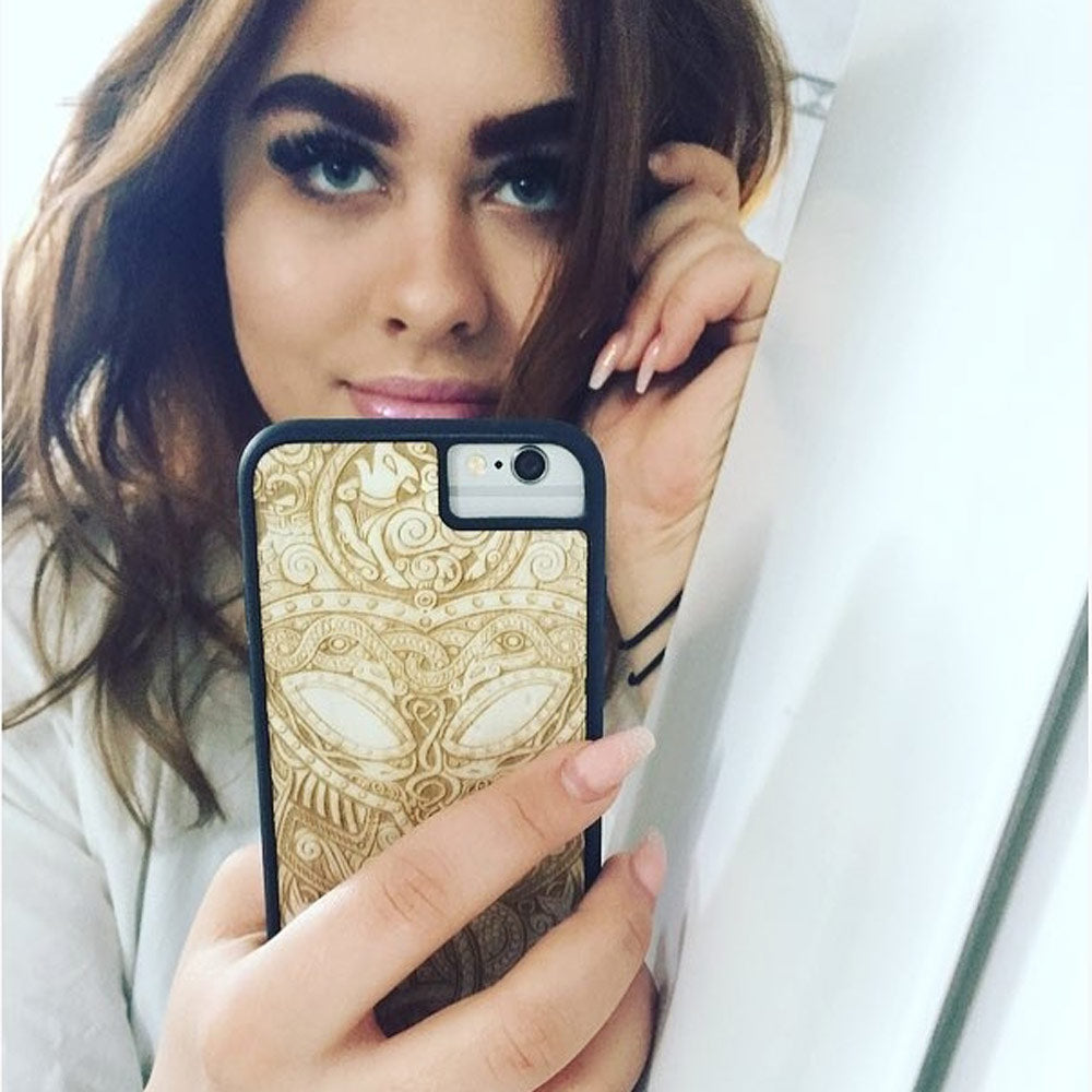 "Viking" Wooden Phone Case