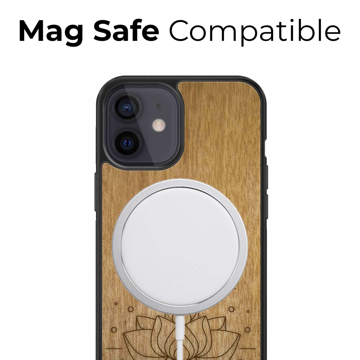 "Lotus Flower" Wooden Phone Case