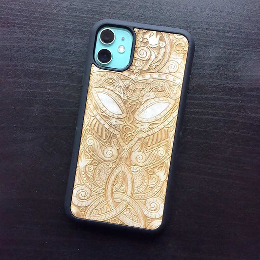 "Viking" Wooden Phone Case