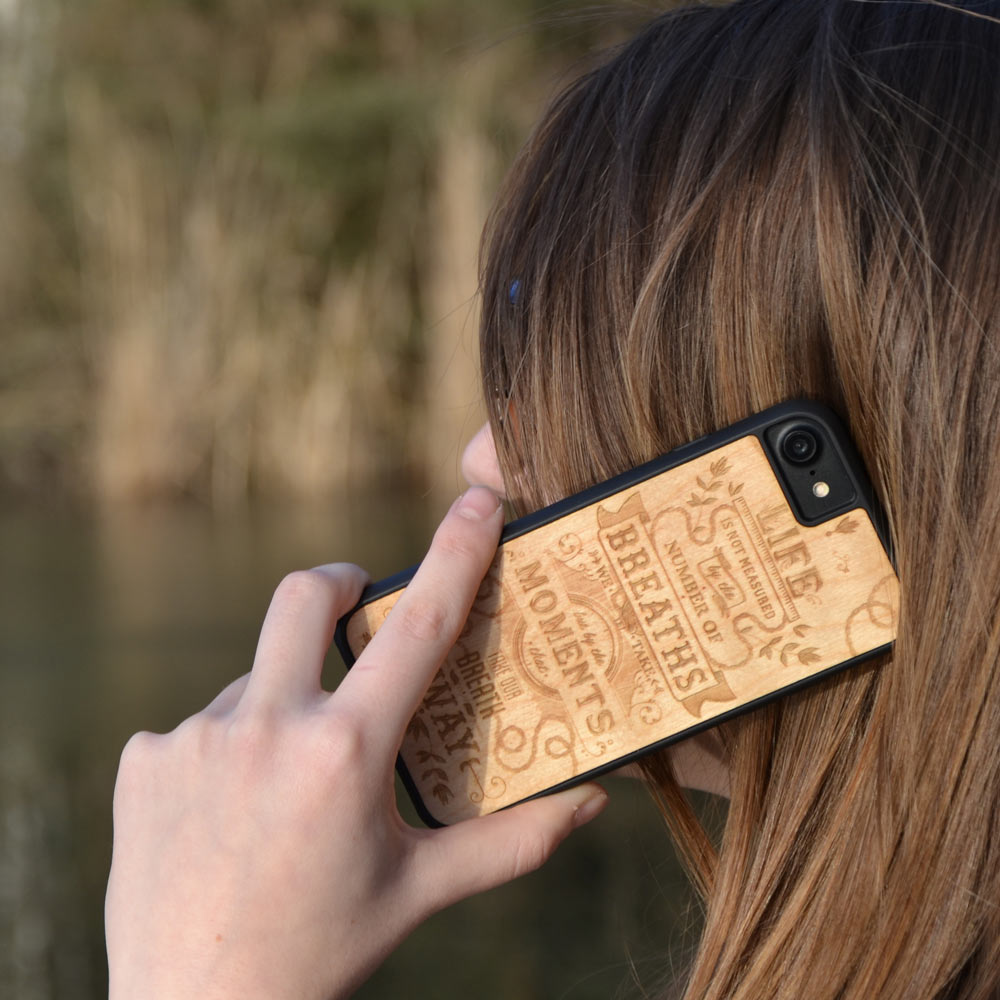 "The Meaning of Life" Wooden Phone Case