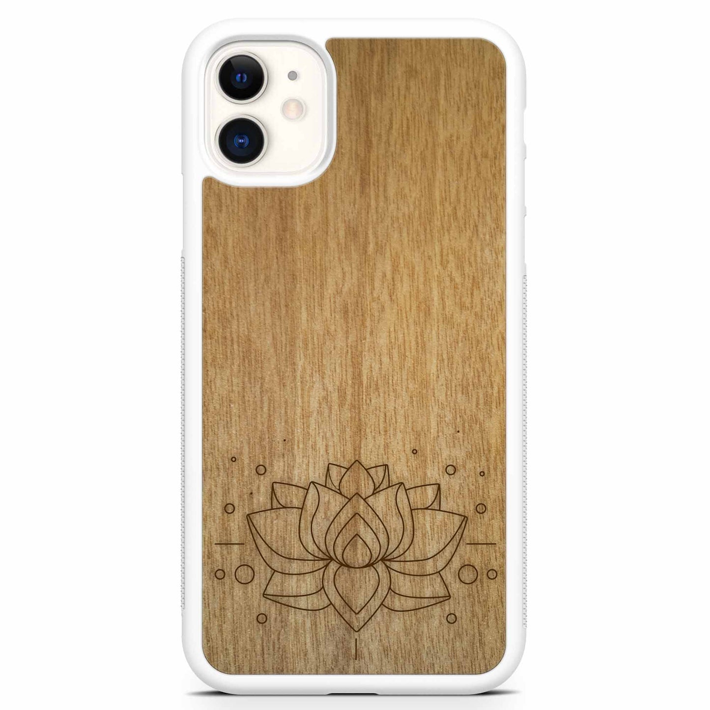 "Lotus Flower" Wooden Phone Case