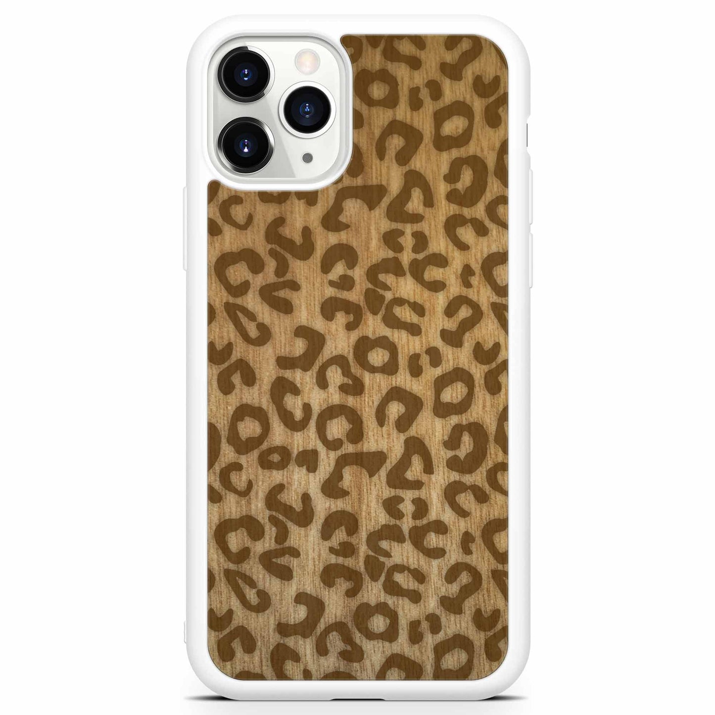 Cheetah Print Wooden Phone Case