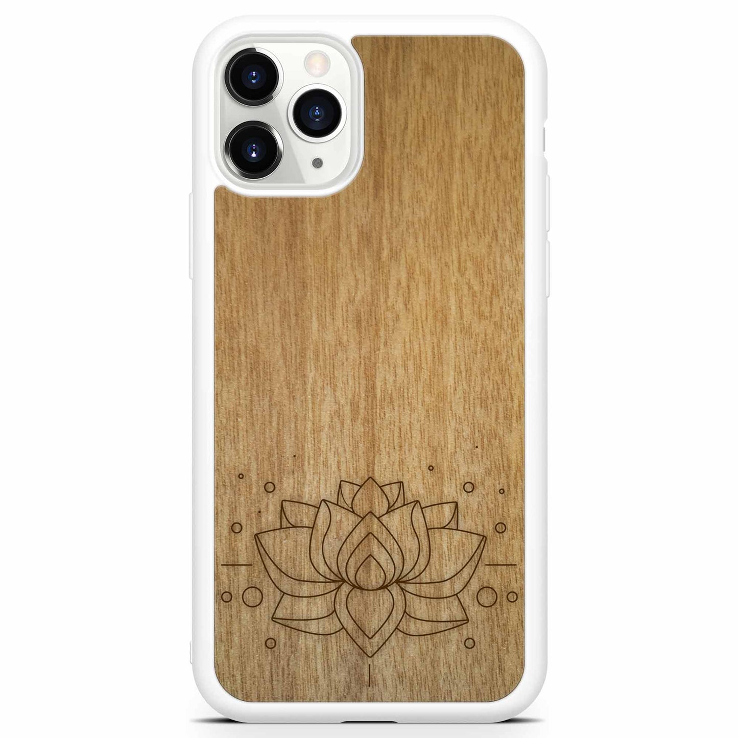 "Lotus Flower" Wooden Phone Case