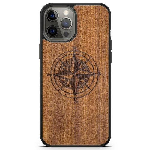 "Compass" Wooden Phone Case