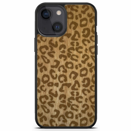 Cheetah Print Wooden Phone Case