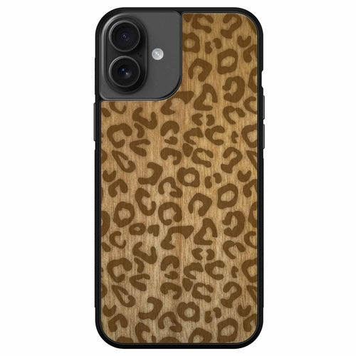 Cheetah Print Wooden Phone Case