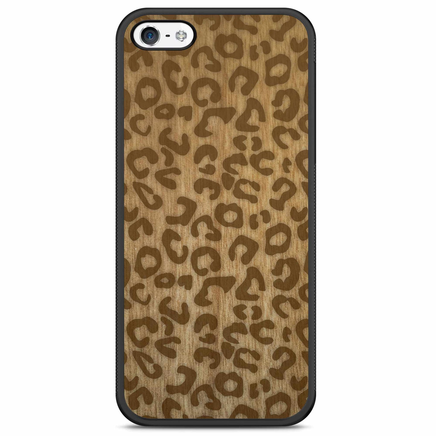 Cheetah Print Wooden Phone Case