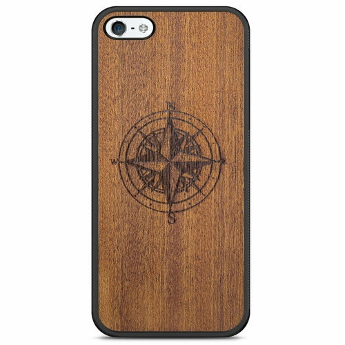 "Compass" Wooden Phone Case