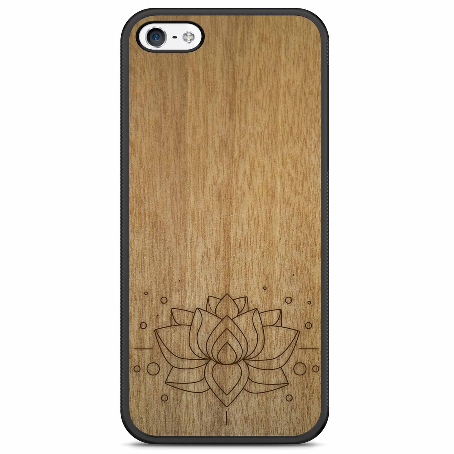 "Lotus Flower" Wooden Phone Case