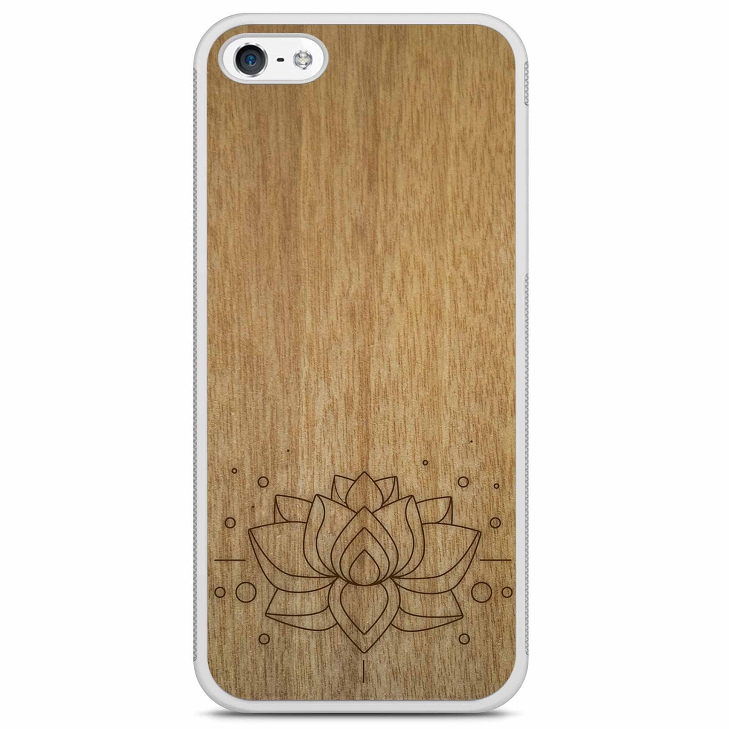 "Lotus Flower" Wooden Phone Case
