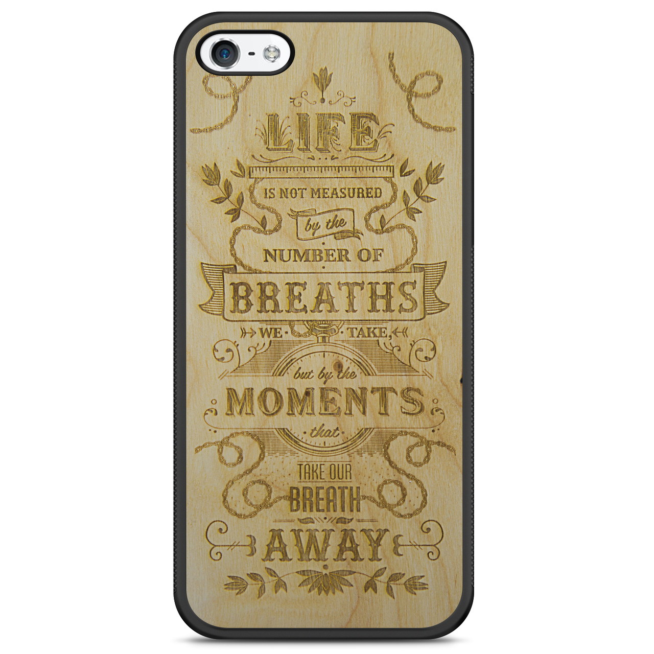"The Meaning of Life" Wooden Phone Case