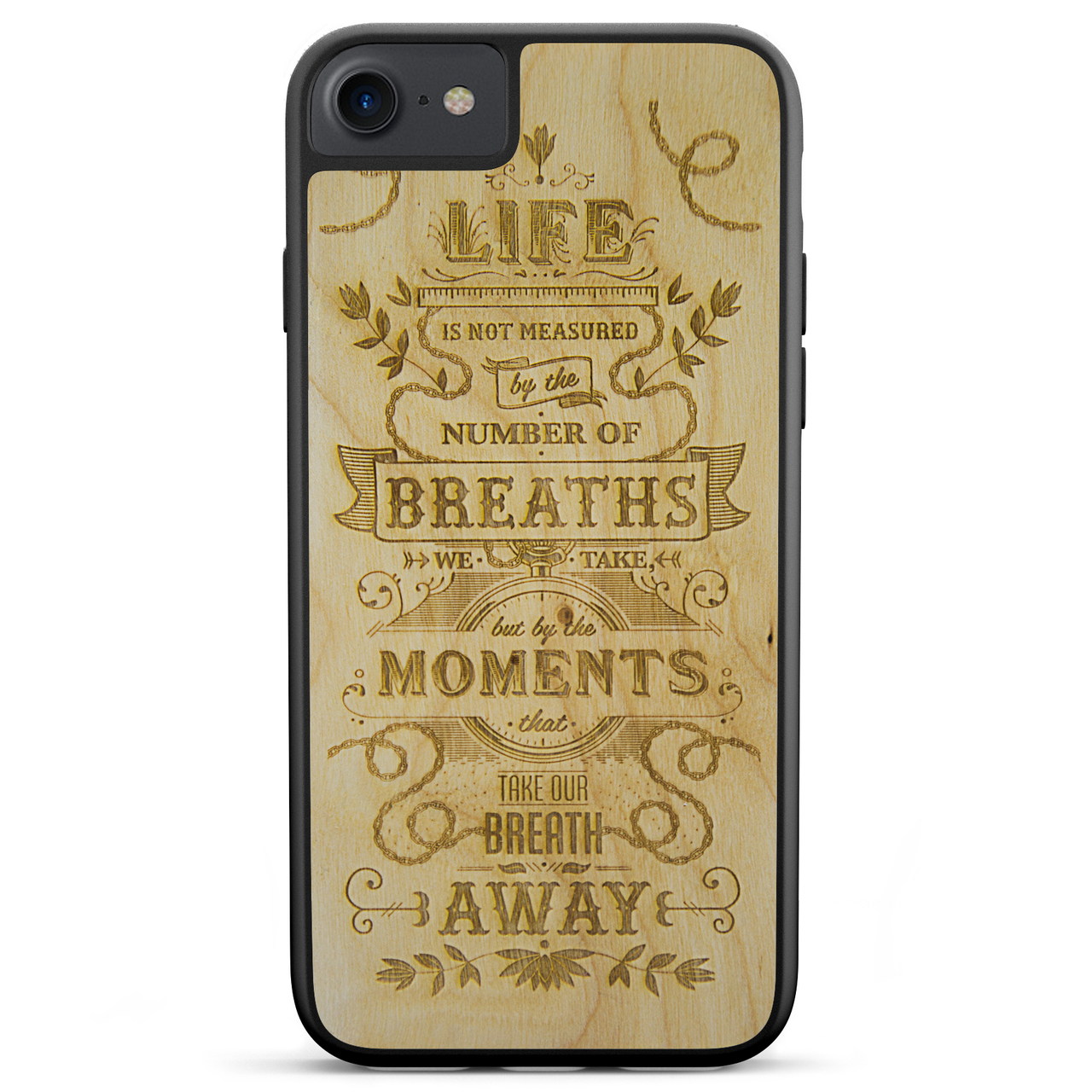 "The Meaning of Life" Wooden Phone Case