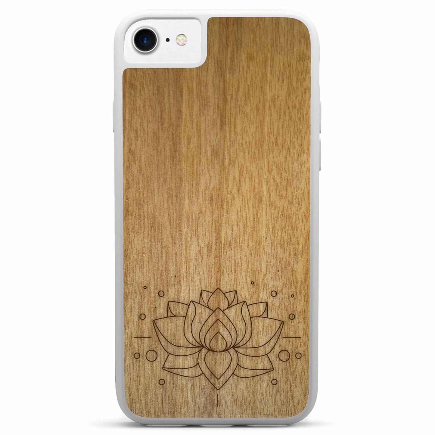 "Lotus Flower" Wooden Phone Case