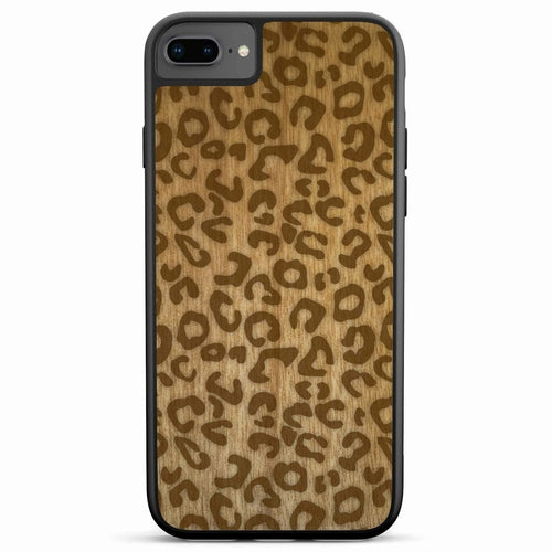 Cheetah Print Wooden Phone Case