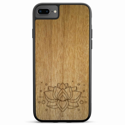 "Lotus Flower" Wooden Phone Case