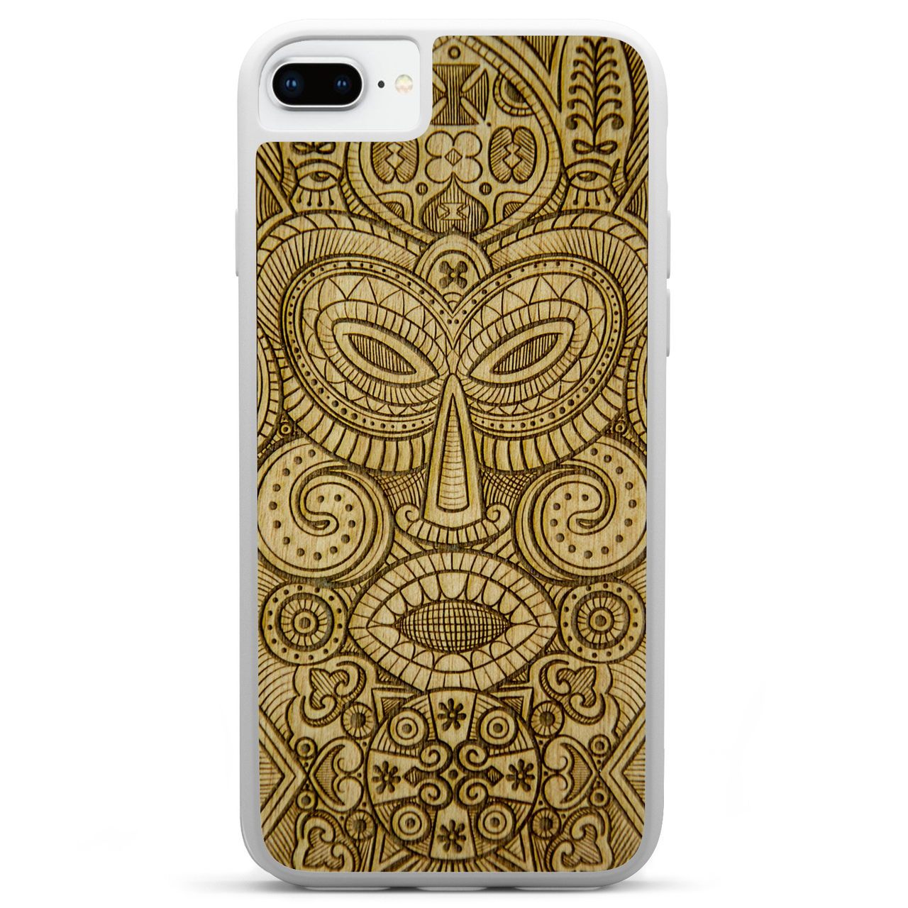 "Tribal Mask" Wooden Phone Case