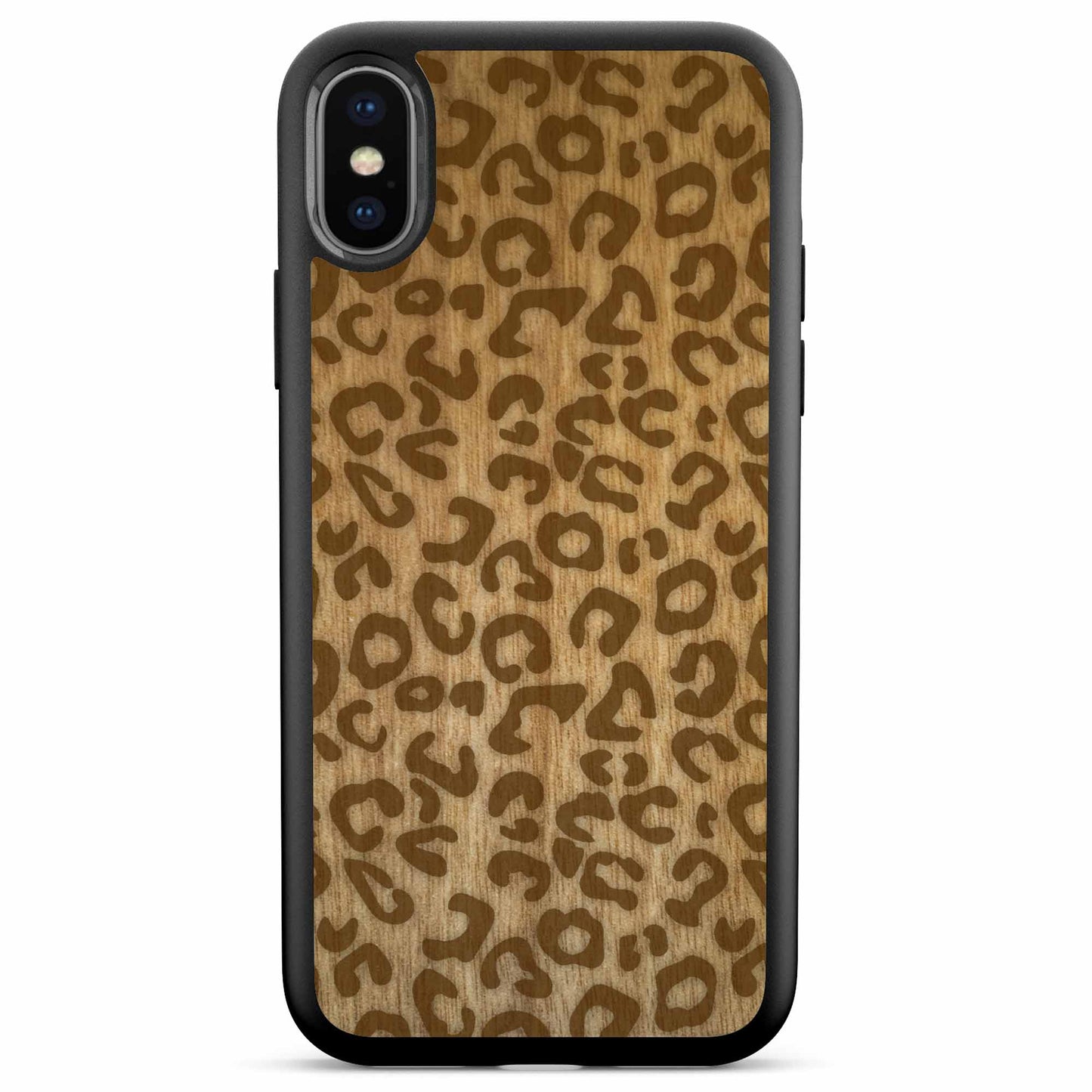 Cheetah Print Wooden Phone Case